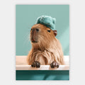 Capybara im Spa Poster – Freisteller