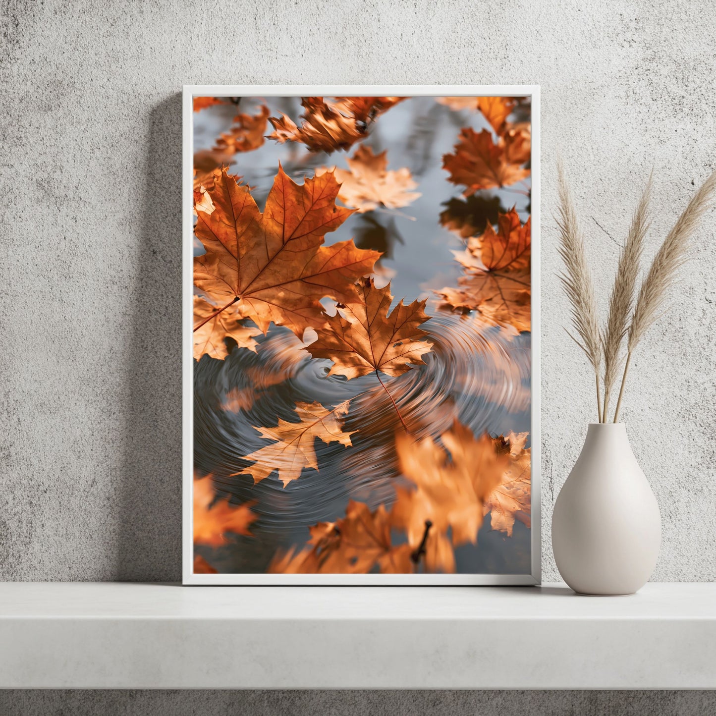 Herbstblätter im Wind Poster – Raumansicht 2