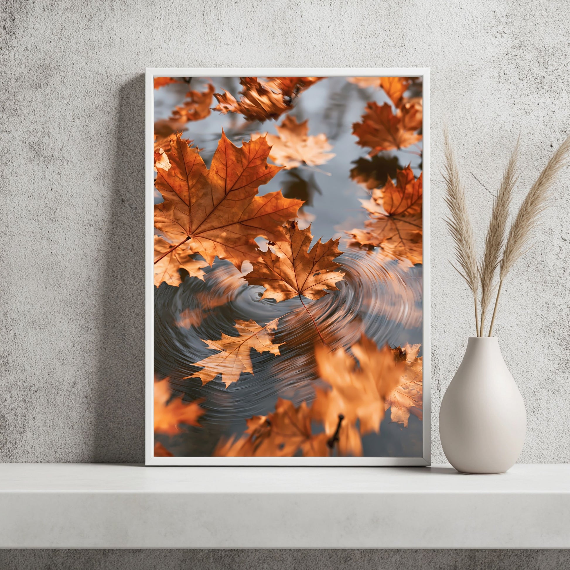 Herbstblätter im Wind Poster – Raumansicht 2