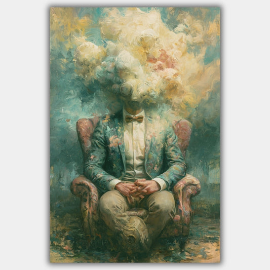 Vintage Portrait Poster, Wohnzimmer Wandkunst