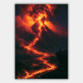 Vulkan Ausbruch Lava Dramatisch Poster – Produktansicht 1