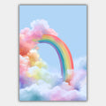 Regenbogen Wolken Pastell Poster – Produktansicht 1