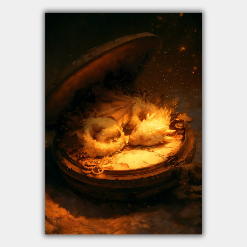Baby Drache Steampunk Poster – Produktansicht 1