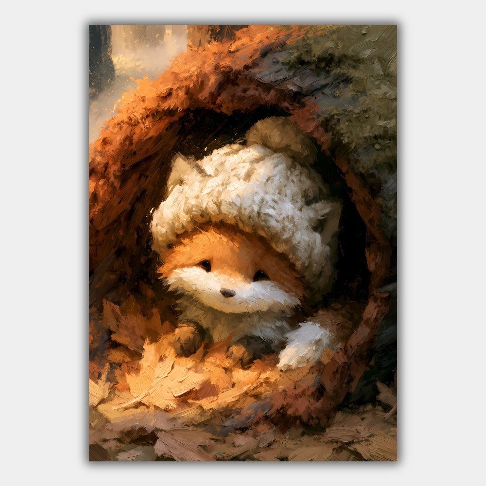 Baby Fuchs Herbst Poster – Produktansicht 1