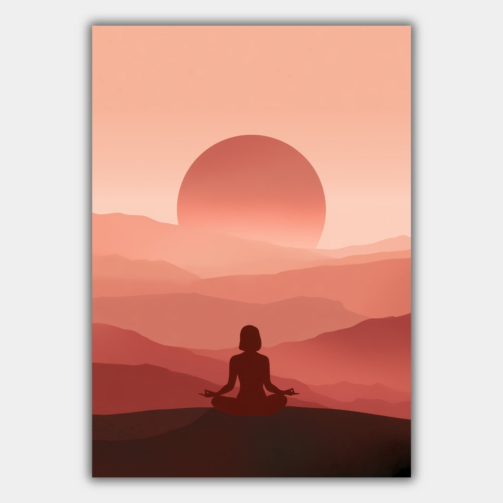Meditation Berge Zen Poster – Produktansicht 1