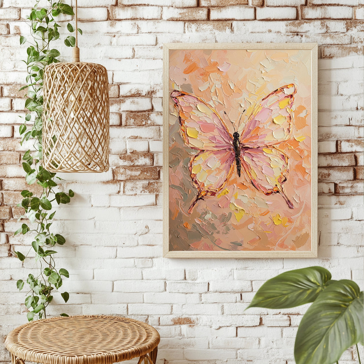 Schmetterling in Pastell Poster – Produktansicht 2