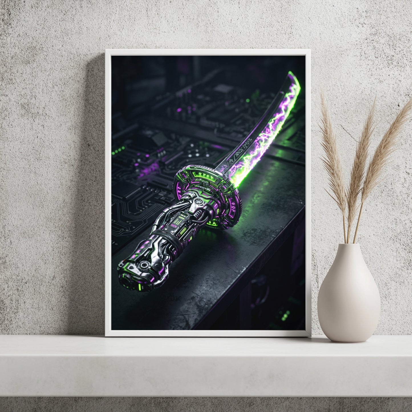 Futuristisches Energieschwert Poster – Raumansicht 2