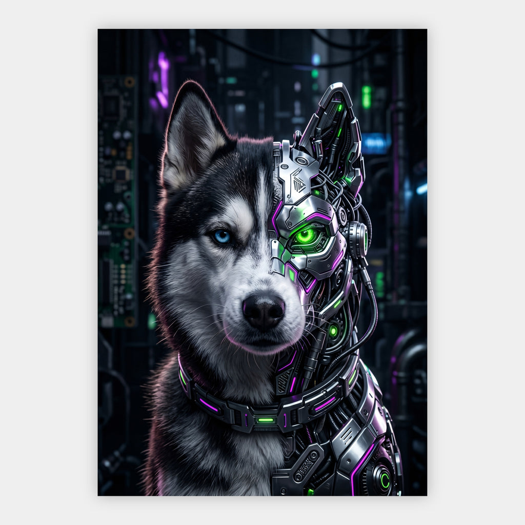 Cyber-Husky Poster – Freisteller