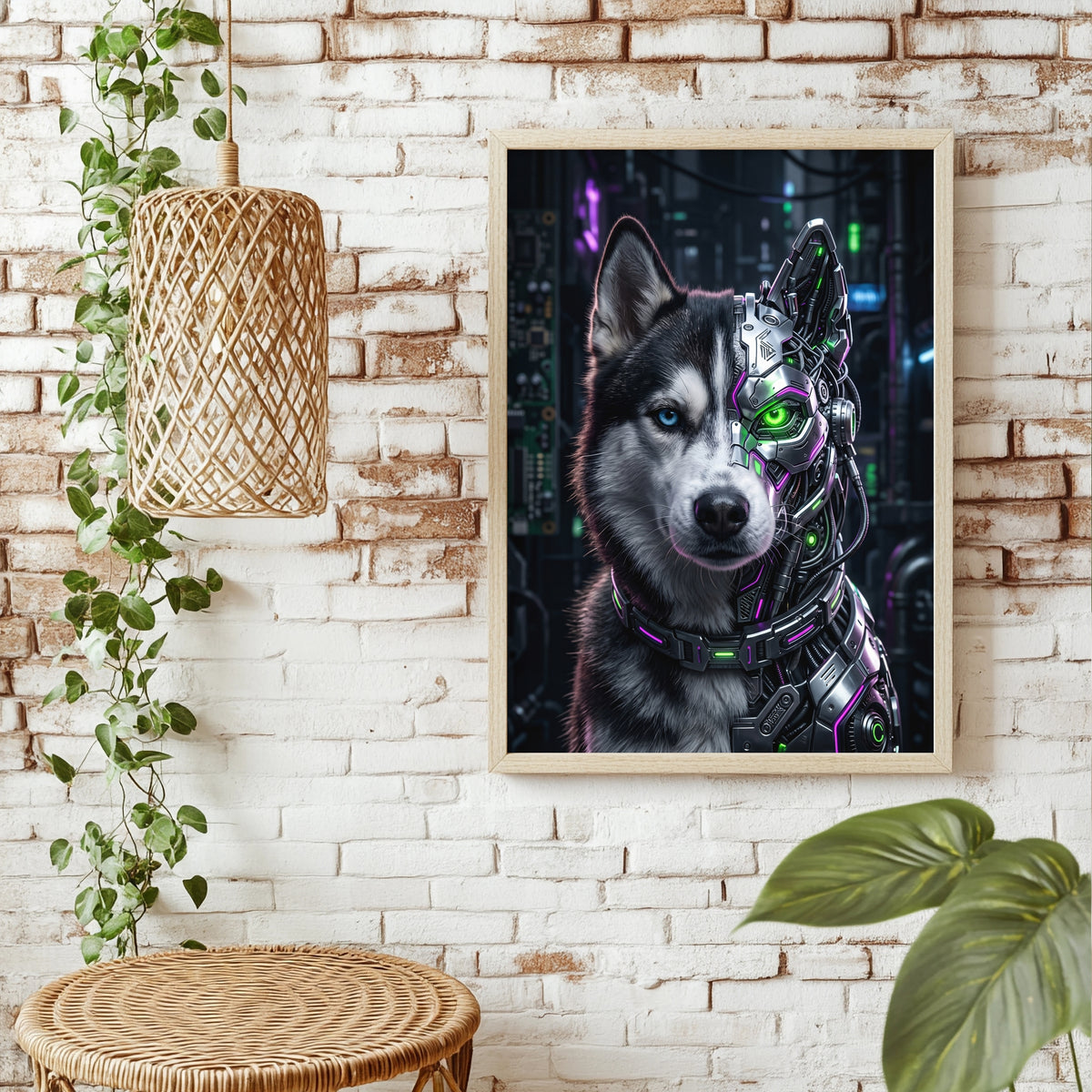 Cyber-Husky Poster – Raumansicht 1