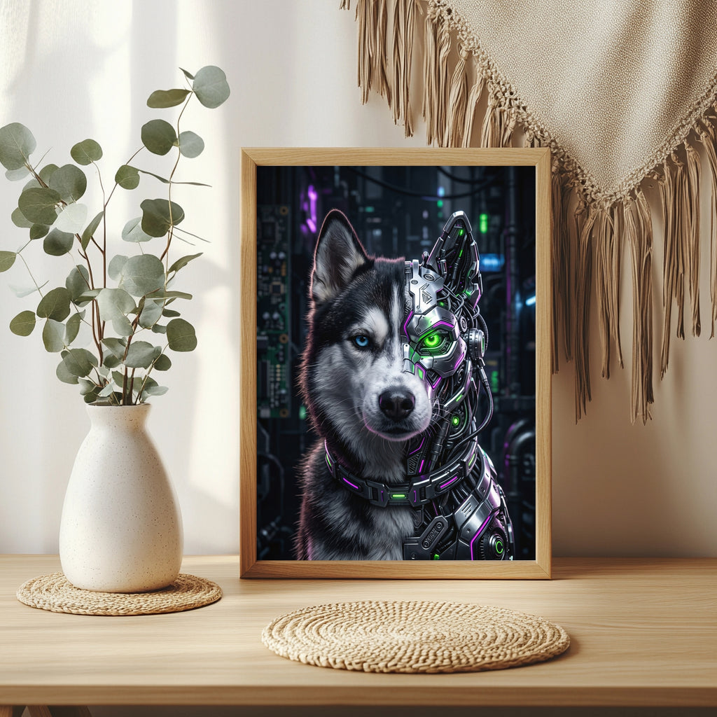 Cyber-Husky Poster – Raumansicht 3
