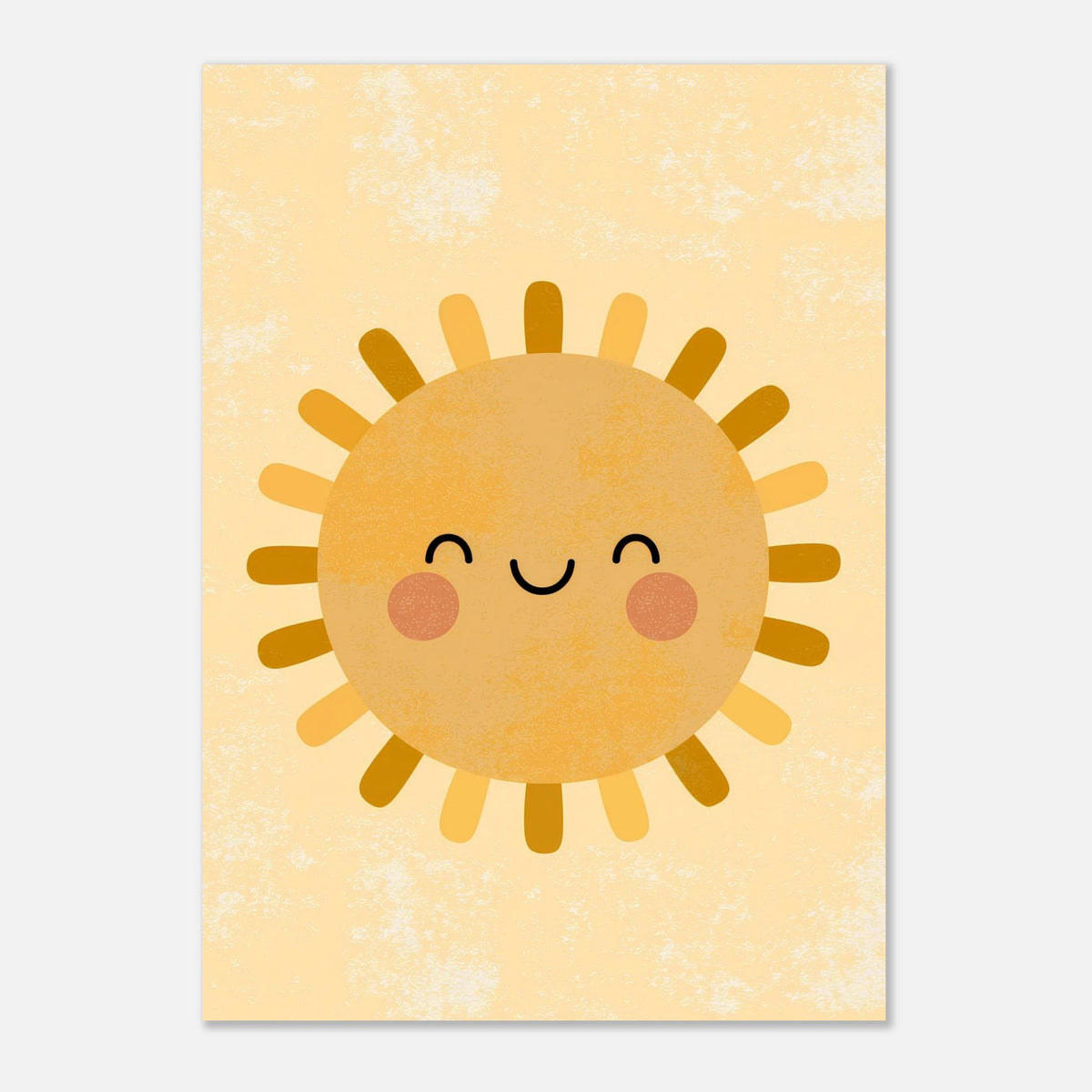 Sonne Lächelnd Boho Gelb Poster – Produktansicht 4