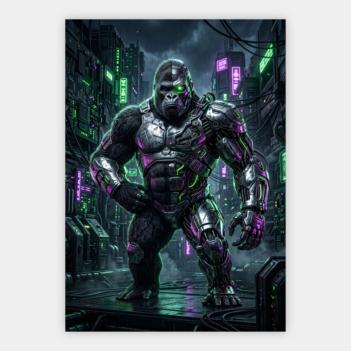 Cyber-Gorilla Poster – Freisteller