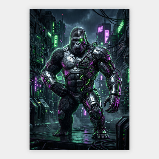 Cyber-Gorilla Poster – Freisteller
