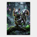 Cyber-Eichhörnchen Poster – Freisteller