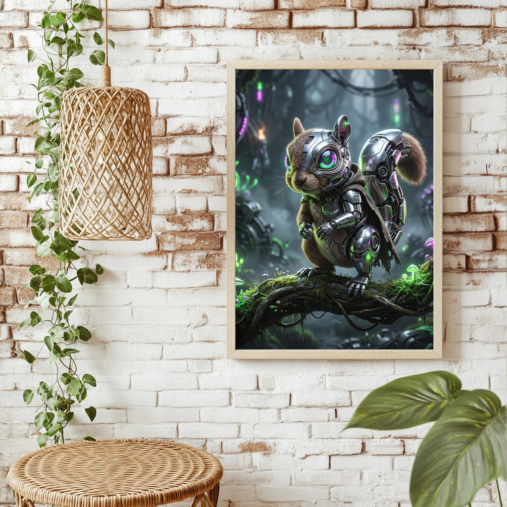 Cyber-Eichhörnchen Poster – Raumansicht 1