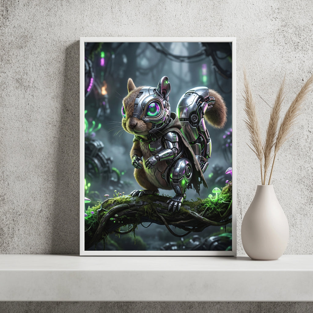 Cyber-Eichhörnchen Poster – Raumansicht 2