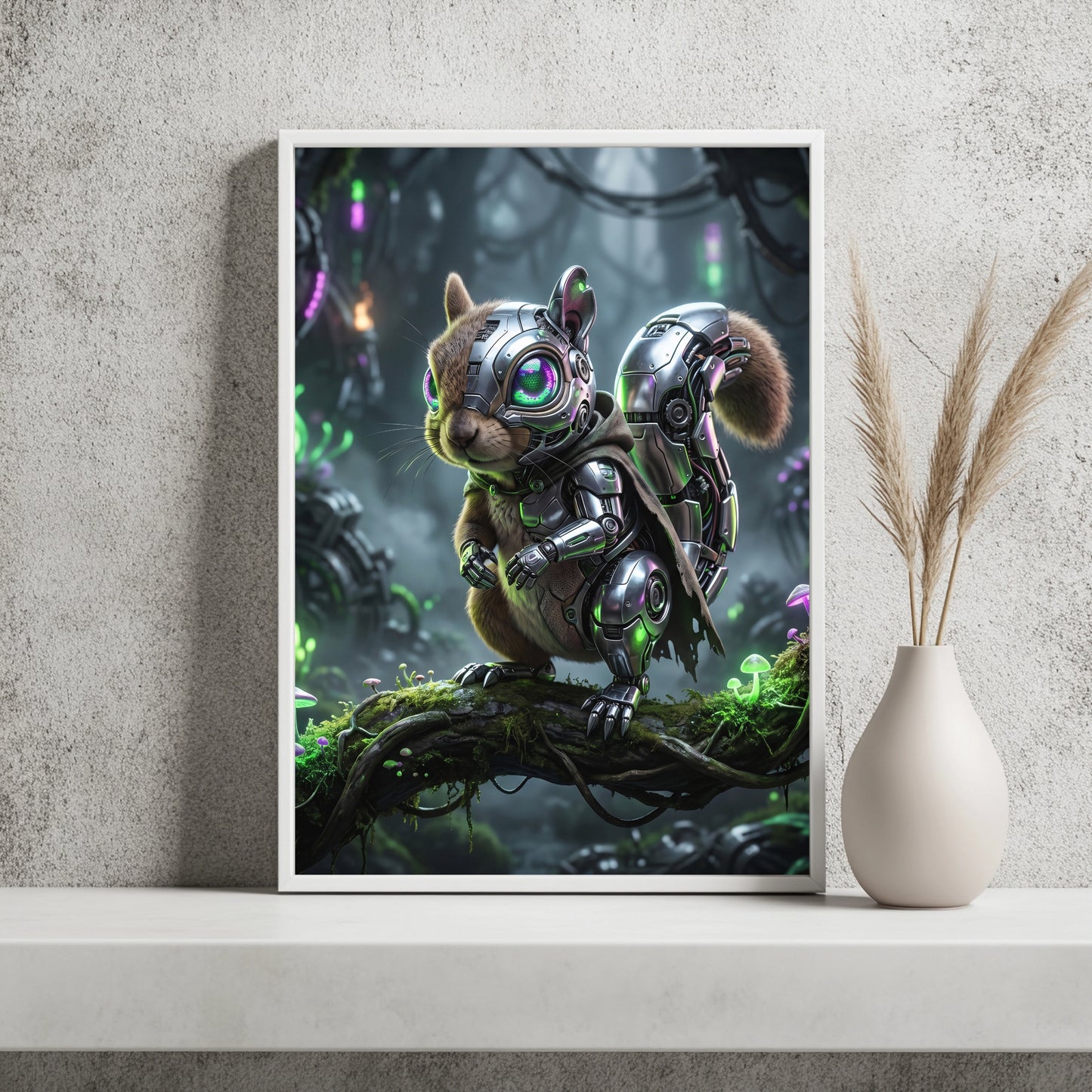 Cyber-Eichhörnchen Poster – Raumansicht 2