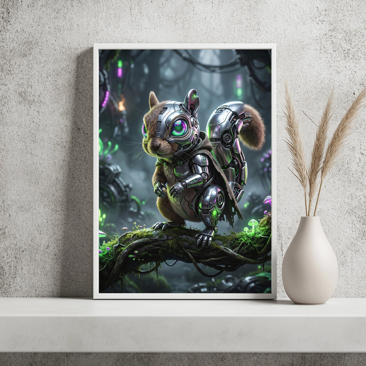 Cyber-Eichhörnchen Poster – Raumansicht 2