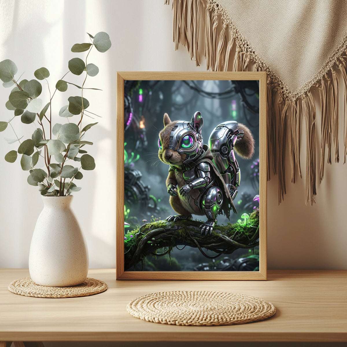 Cyber-Eichhörnchen Poster – Raumansicht 3
