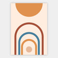 Boho-Bogen mit Kreisen Poster – Freisteller
