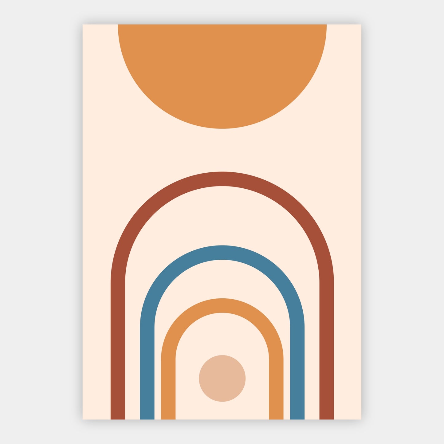 Boho-Bogen mit Kreisen Poster – Freisteller