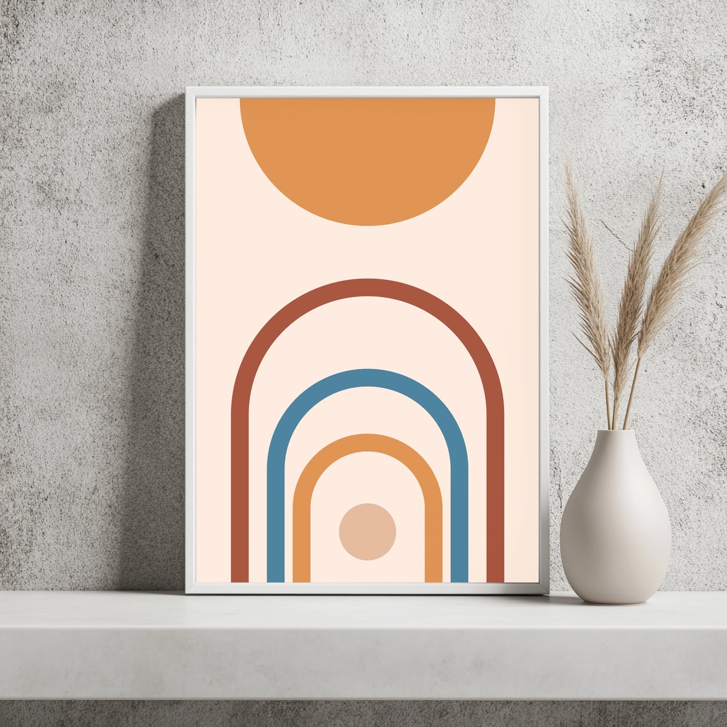 Boho-Bogen mit Kreisen Poster – Raumansicht 2