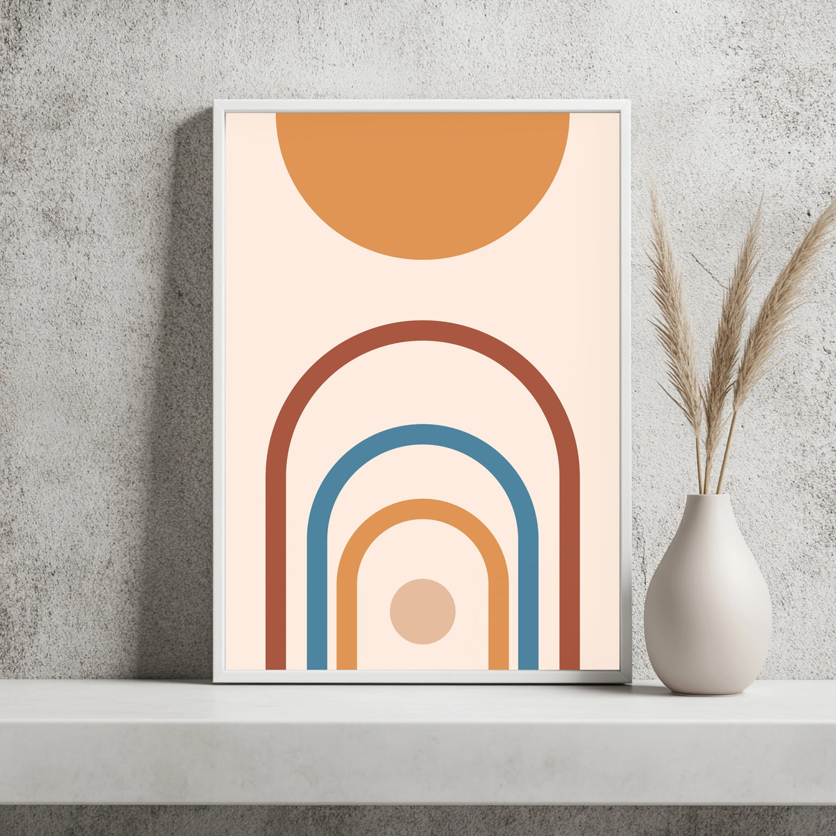 Boho-Bogen mit Kreisen Poster – Raumansicht 2
