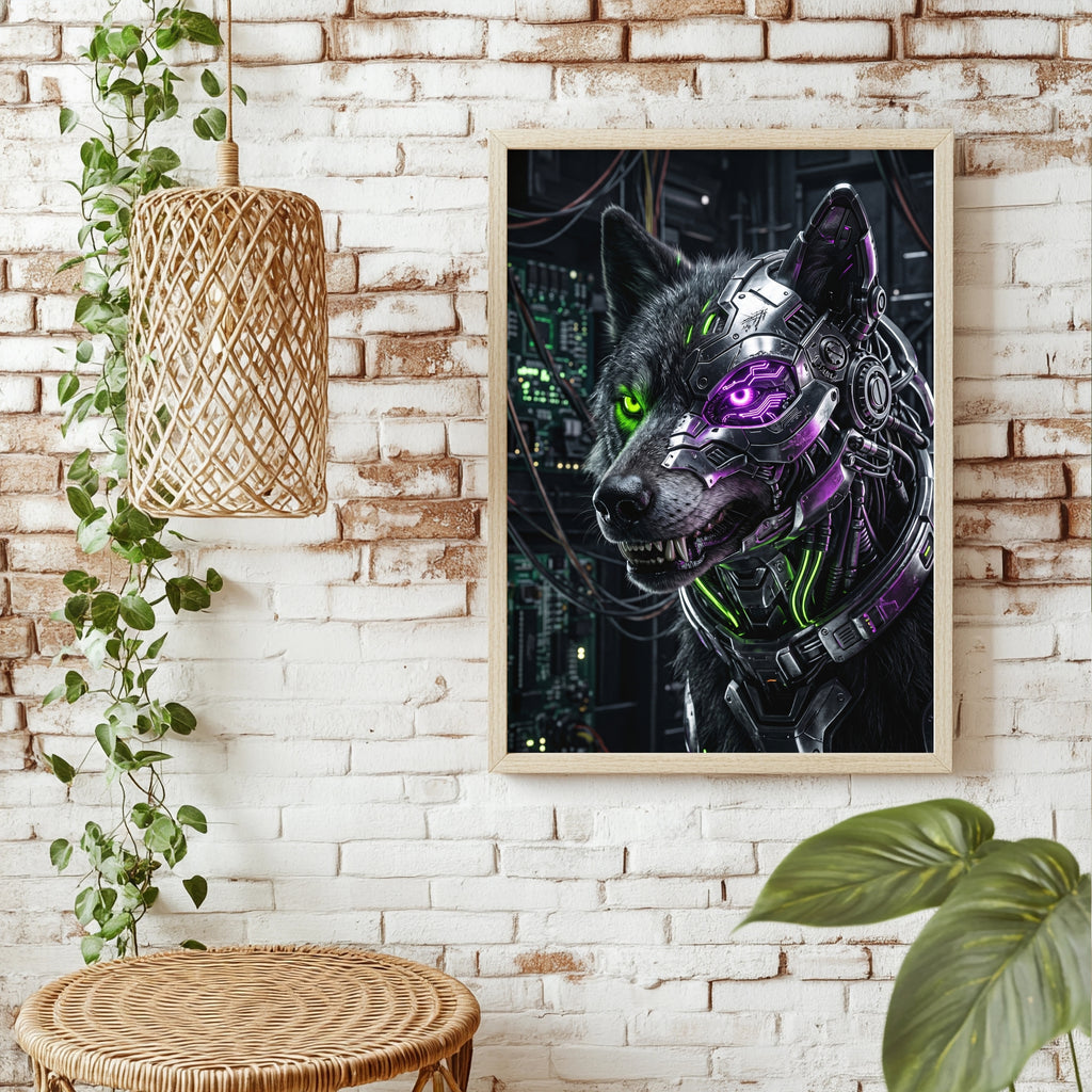Cyber-Pferd Poster – Raumansicht 1
