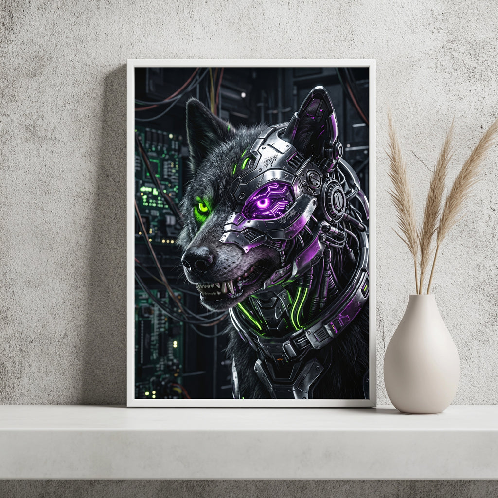 Cyber-Pferd Poster – Raumansicht 2