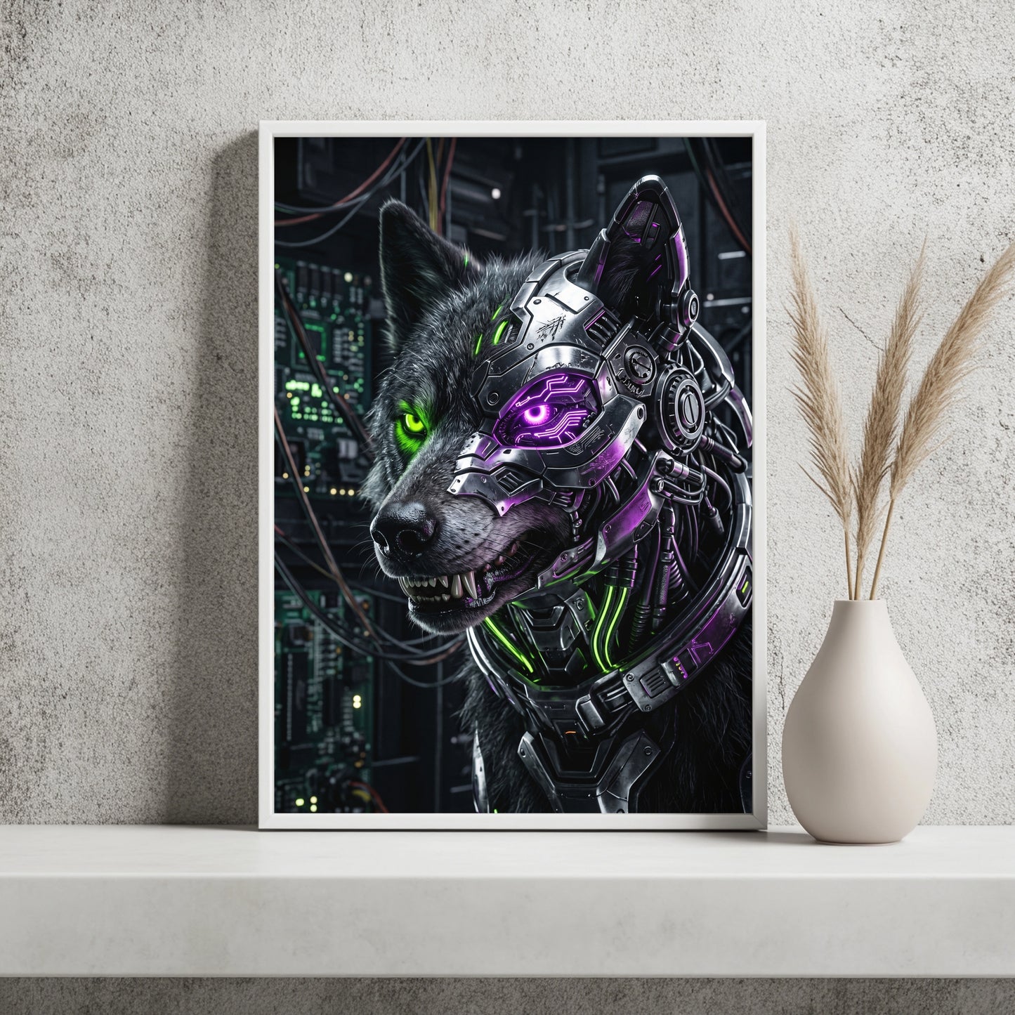 Cyber-Pferd Poster – Raumansicht 2