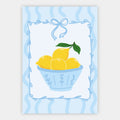 Schale mit Zitronen Poster – Freisteller