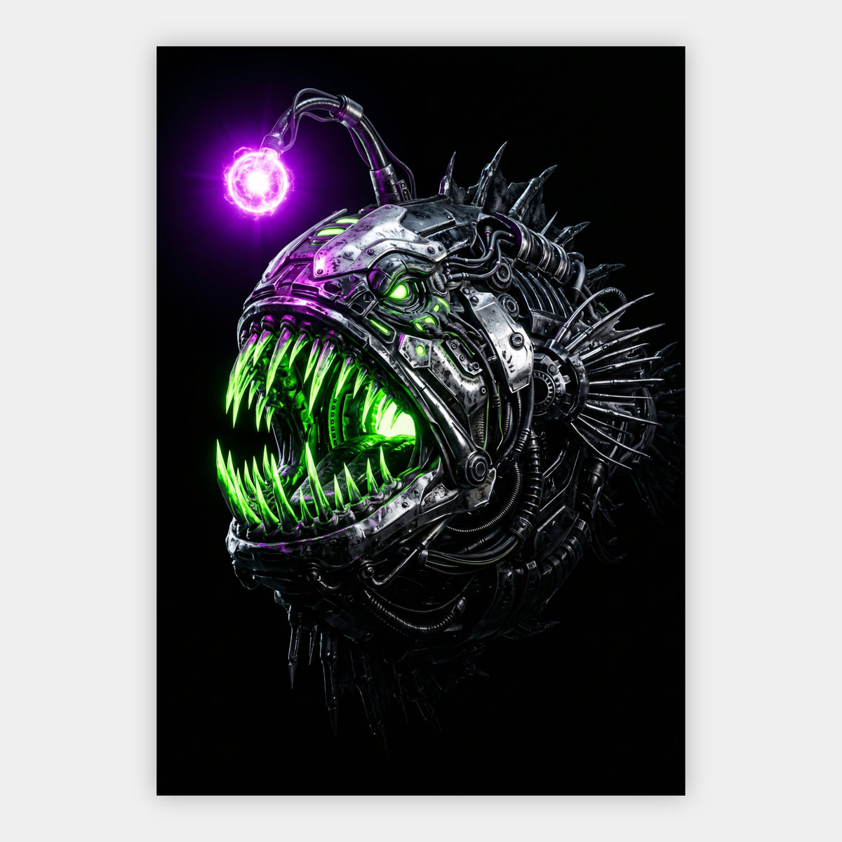 Cyber-Anglerfisch Poster – Freisteller