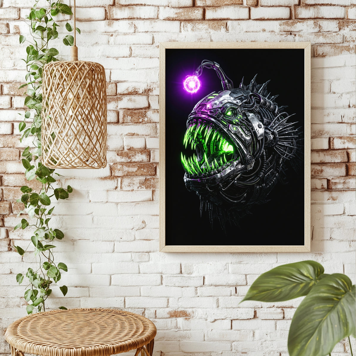 Cyber-Anglerfisch Poster – Raumansicht 1