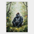 Gorilla im grünen Wald Poster – Freisteller