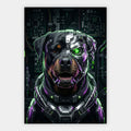 Cyber-Rottweiler Poster – Freisteller