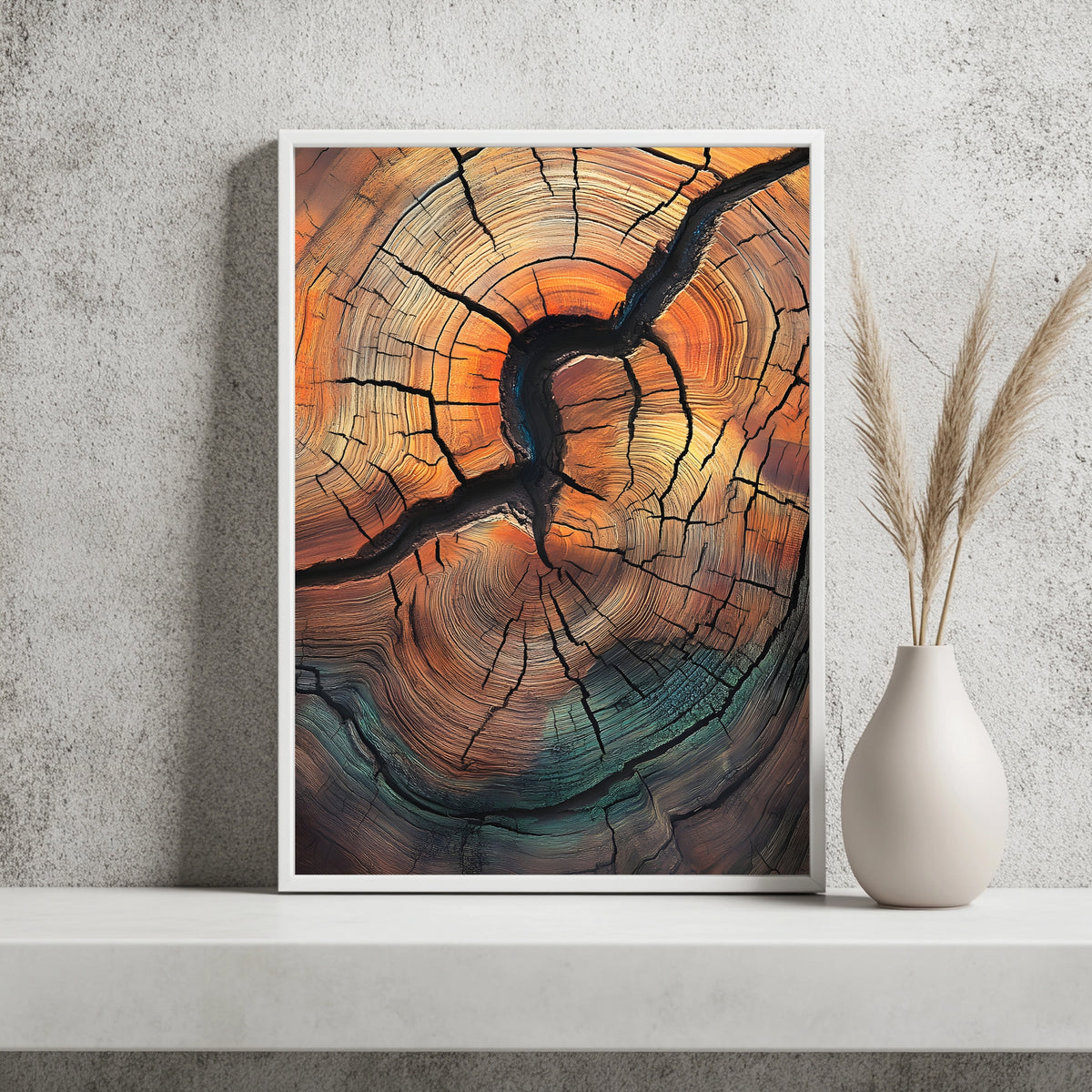 Aufgebrochene Baumringe Poster – Raumansicht 2