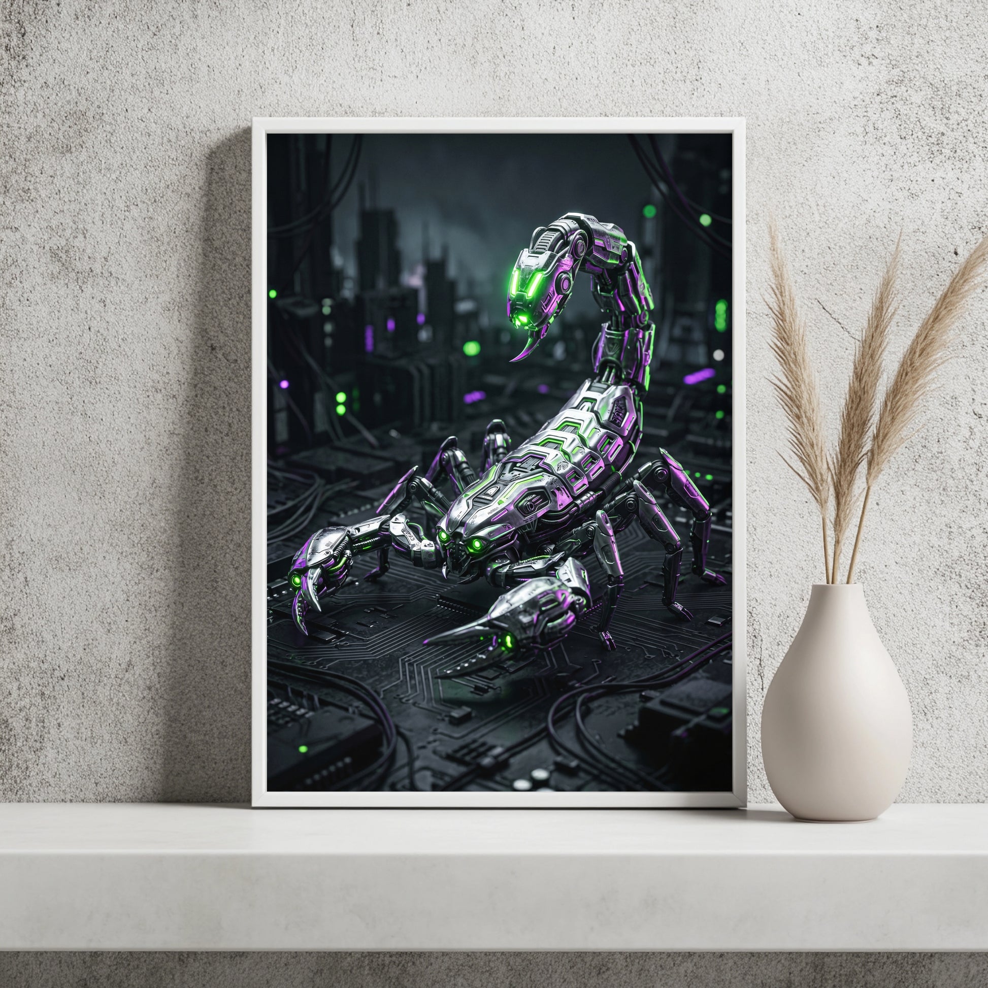 Cyber-Skorpion Poster – Raumansicht 2