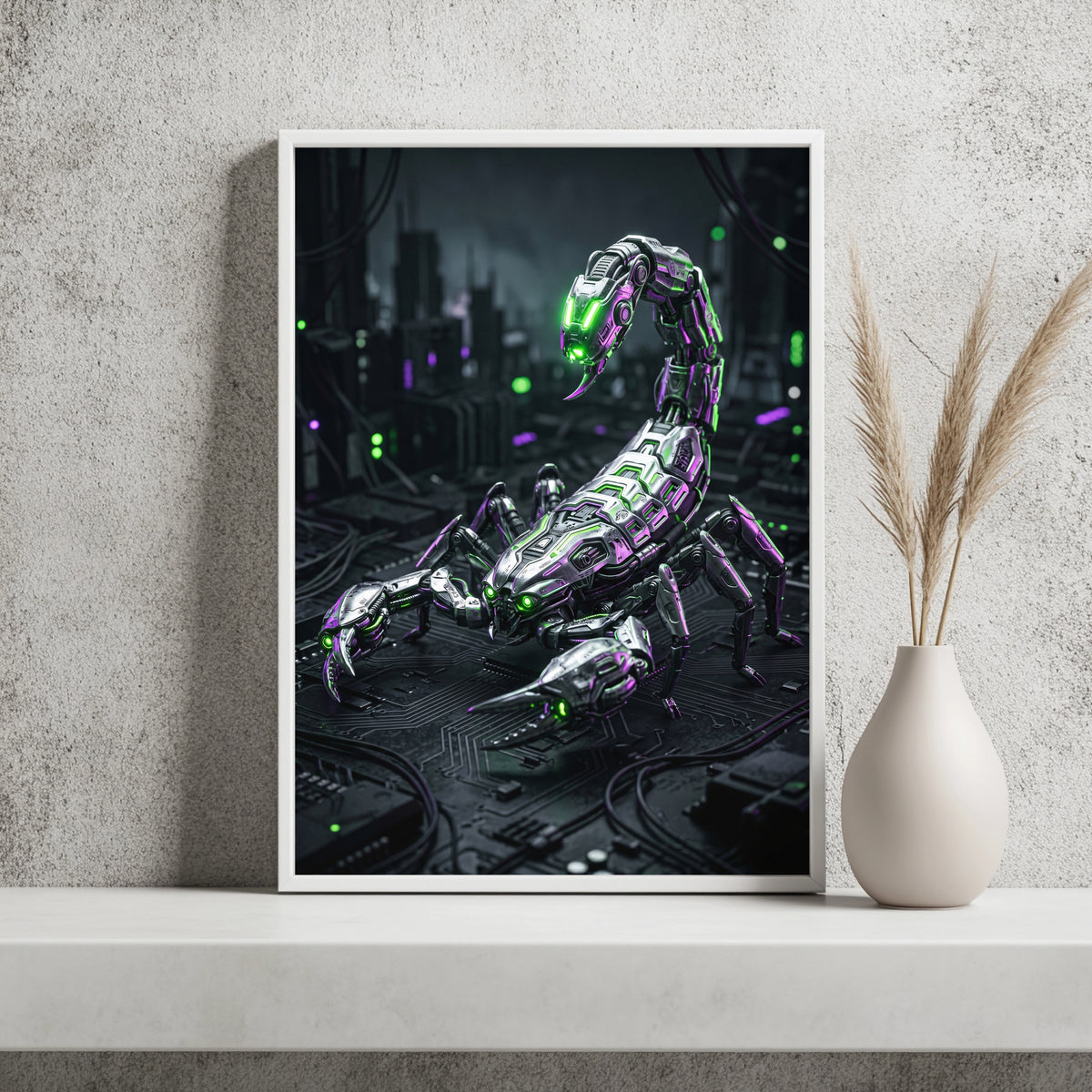 Cyber-Skorpion Poster – Raumansicht 2