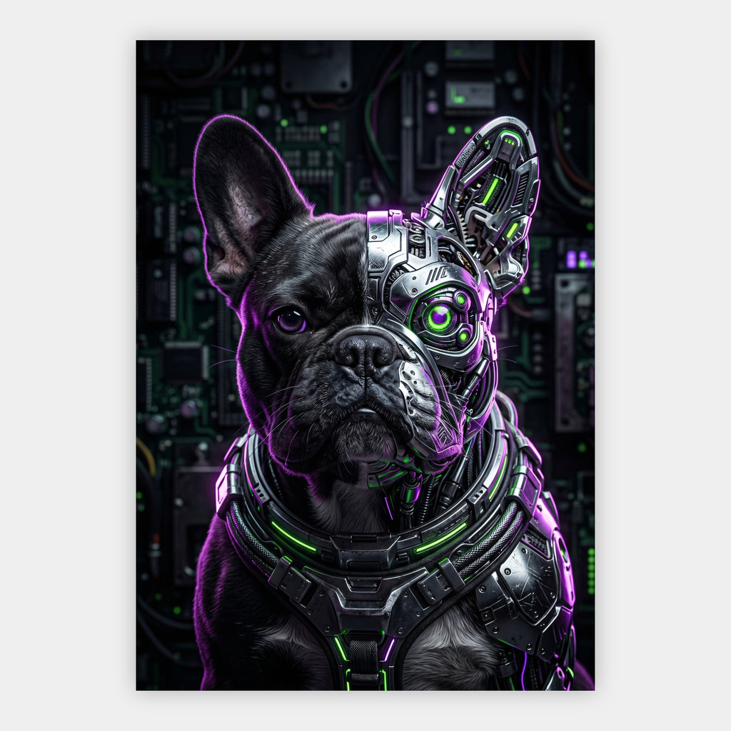 Cyber-Bulldogge Poster – Freisteller