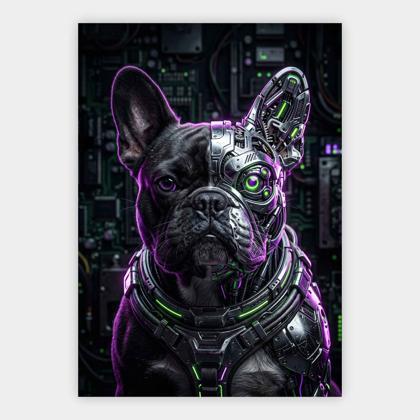 Cyber-Bulldogge Poster – Freisteller