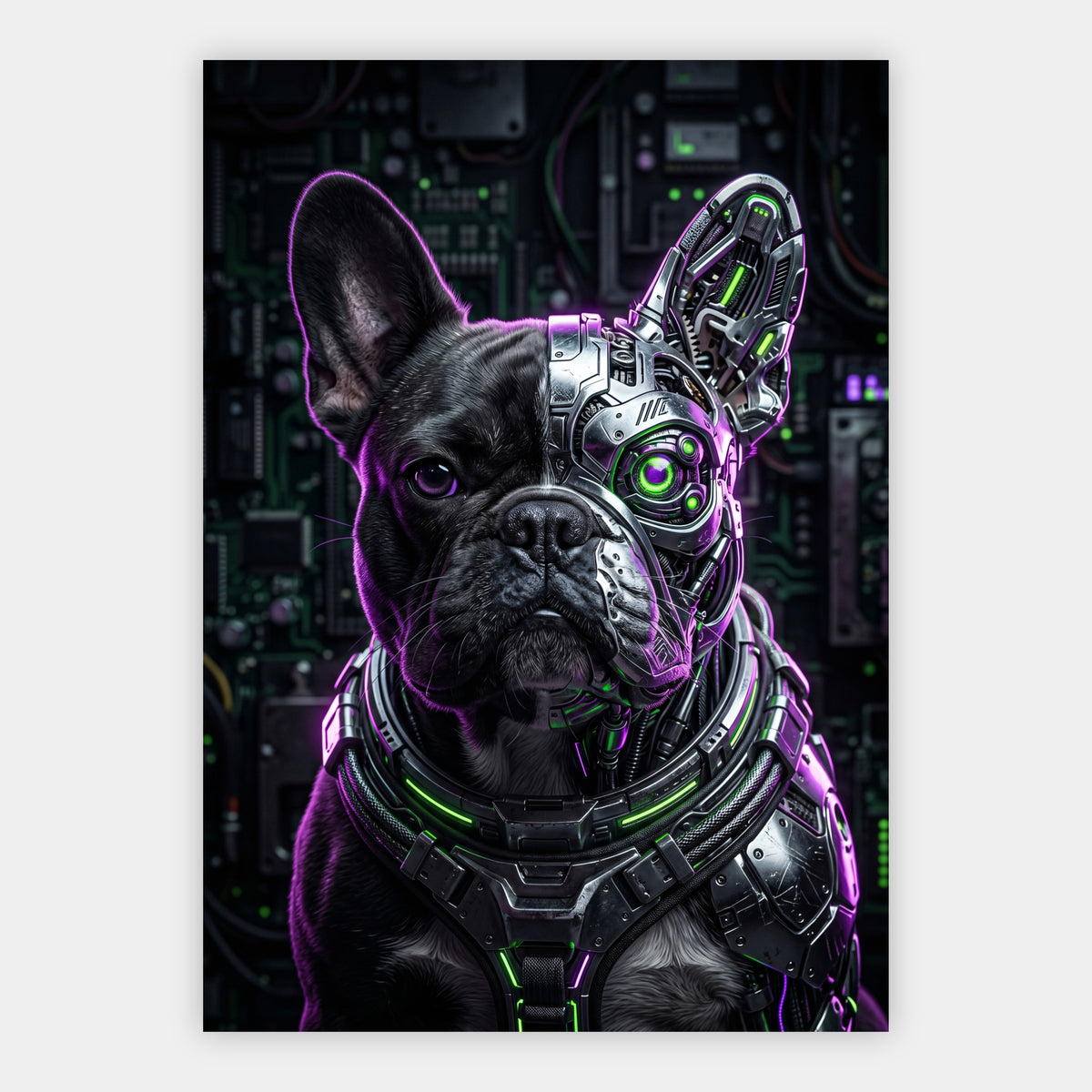 Cyber-Bulldogge Poster – Freisteller
