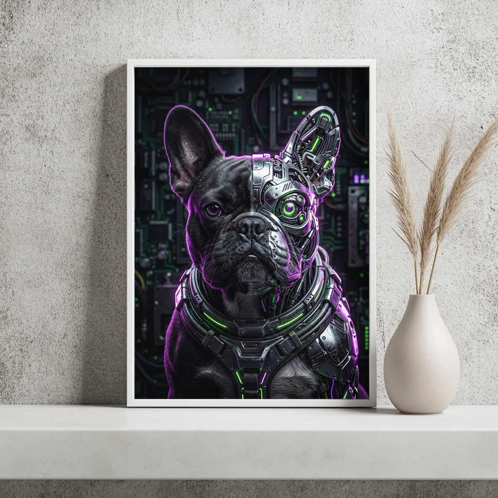 Cyber-Bulldogge Poster – Raumansicht 2
