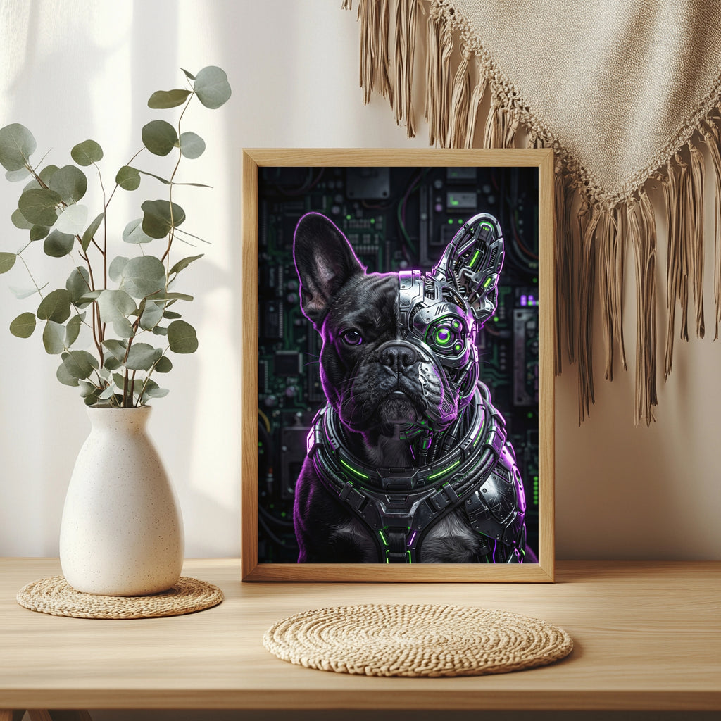 Cyber-Bulldogge Poster – Raumansicht 3