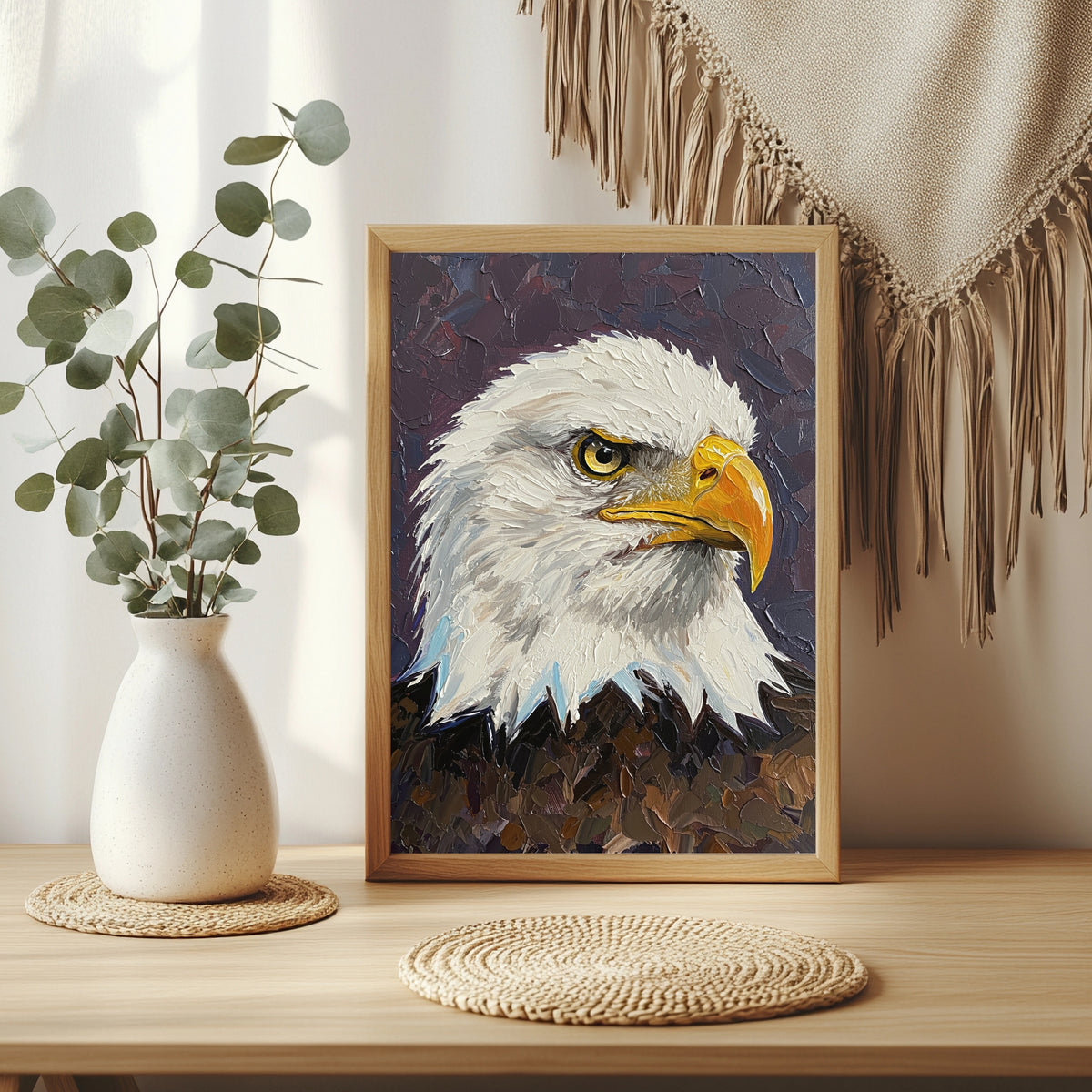 Weißkopfseeadler im Porträt Poster – Raumansicht 3