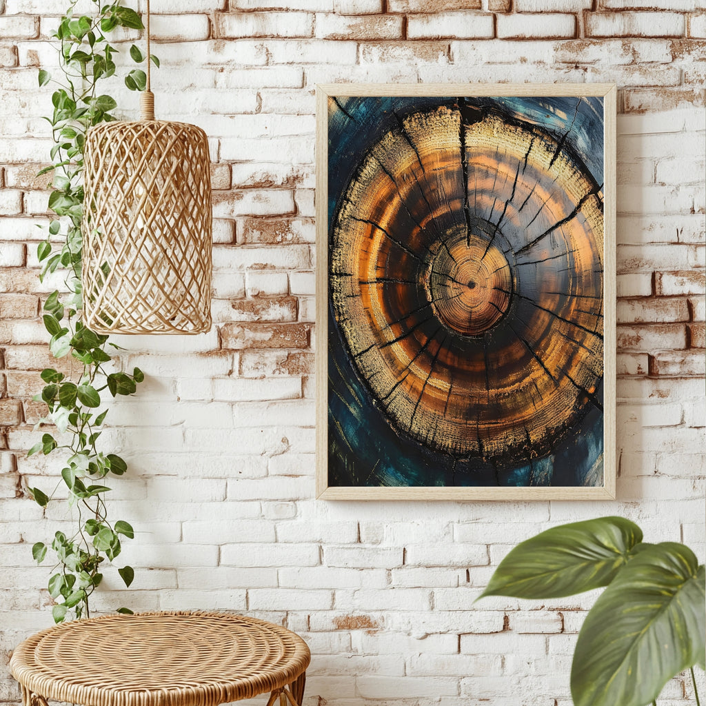 Dunkle Baumringe Poster – Raumansicht 1