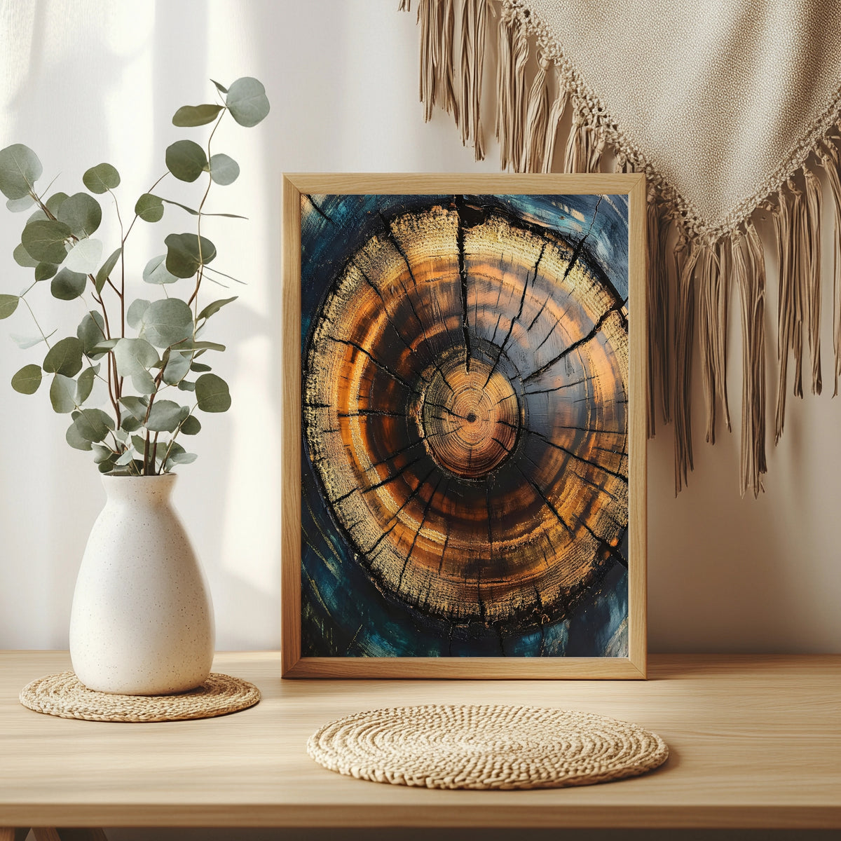 Dunkle Baumringe Poster – Raumansicht 3