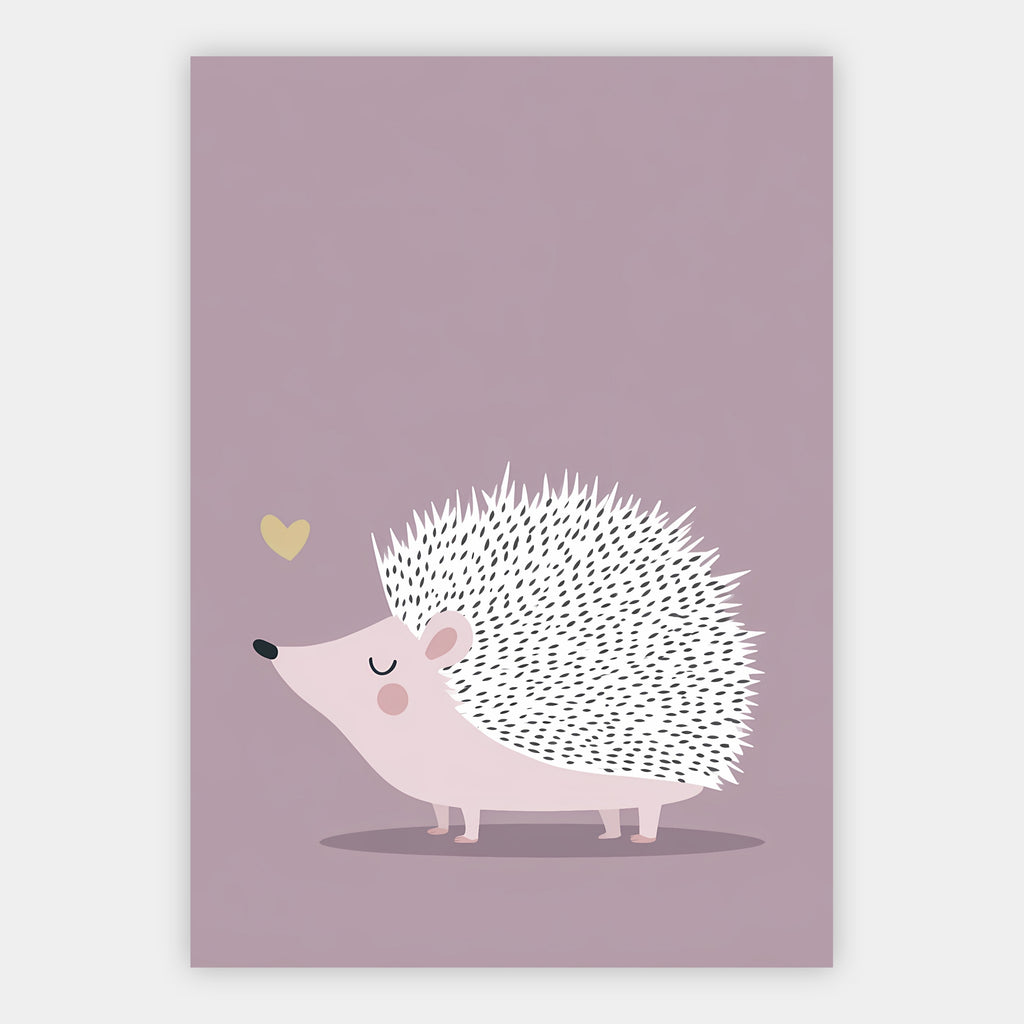 Kleiner Igel in Pastell Poster – Freisteller