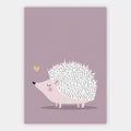 Kleiner Igel in Pastell Poster – Freisteller