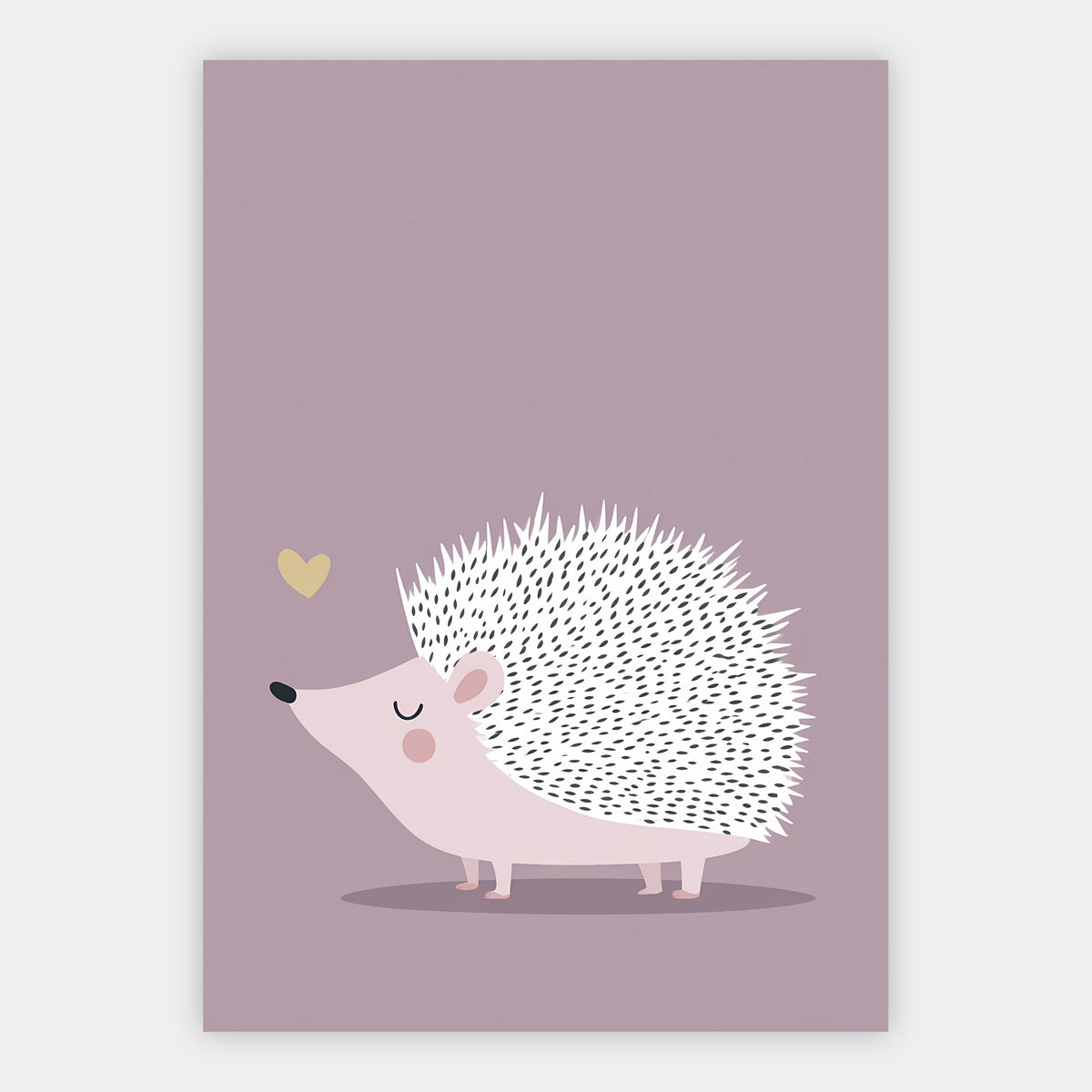 Kleiner Igel in Pastell Poster – Freisteller