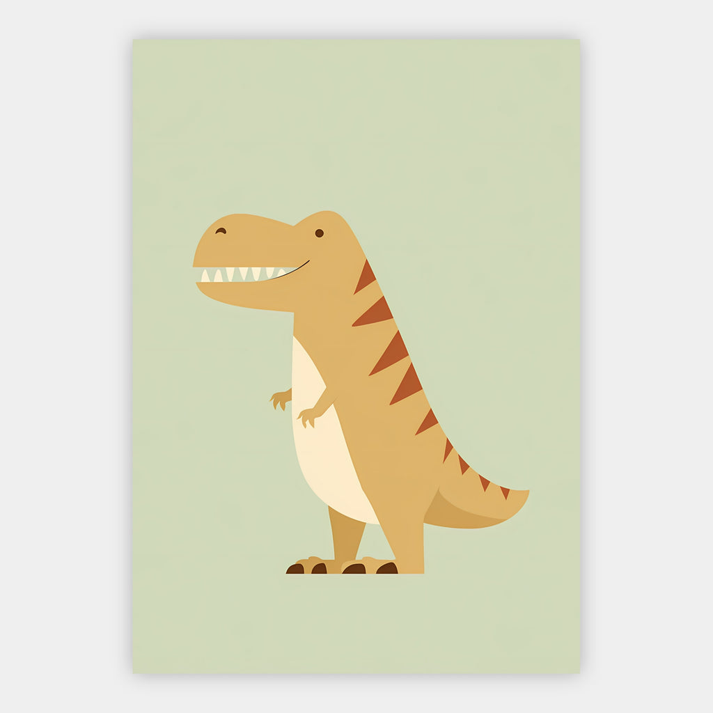 Kleiner T-Rex in Grün Poster – Freisteller